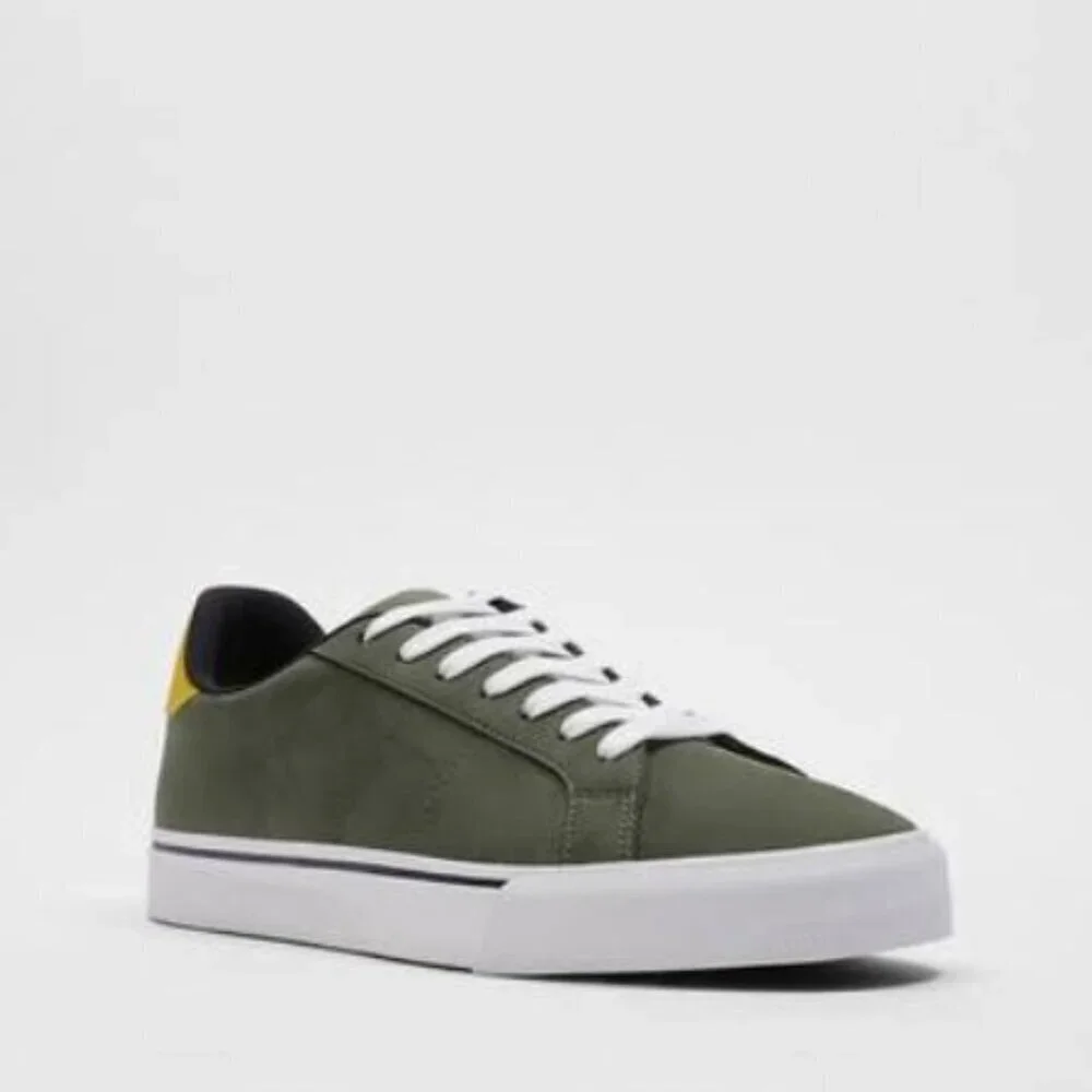 ZARA Men's Comfortable Tennis Shoes Khaki Green Size: 27.6cm USA 10 Eur 43 2282